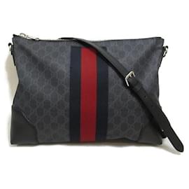 Gucci-Gucci GG Supreme Shelley Messenger Bag Canvas Crossbody Bag 474139 in excellent condition-Other