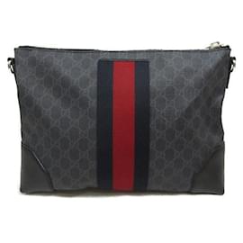 Gucci-Gucci GG Supreme Shelley Messenger Bag Umhängetasche aus Canvas 474139 In sehr gutem Zustand-Andere