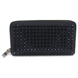Christian Louboutin-Christian Louboutin Panettone Spike Studs Zip Around Wallet  Leather Long Wallet 1165044V088 in excellent condition-Other