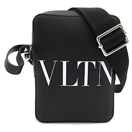 Valentino-Valentino Leather Logo Crossbody Bag	 Leather Crossbody Bag 3Y2b09430NI in Excellent condition-Other