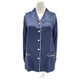 Autre Marque-LILYSILK Top T.UK 10 silk-Blu