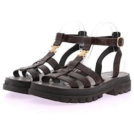 Céline-CELINE Sandalen T.EU 39 Leder-Braun