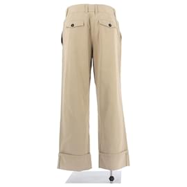 Prada-PRADA  Trousers T.International S Cotton-Beige