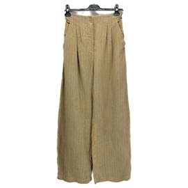 Autre Marque-CORTANA  Trousers T.fr 36 Linen-Brown