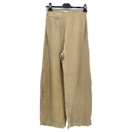 Autre Marque-CORTANA  Trousers T.fr 36 Linen-Brown