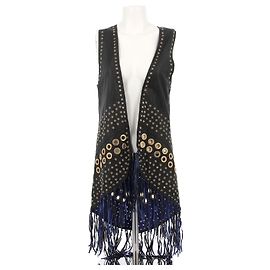 Philipp Plein Jacken T.International M Leder Schwarz