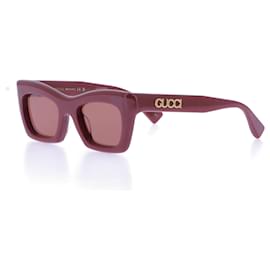 Gucci-GUCCI Sonnenbrille T.  Plastik-Rot