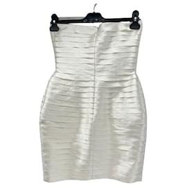 Autre Marque-NON SIGNE / UNSIGNED  Dresses T.fr 36 polyester-White