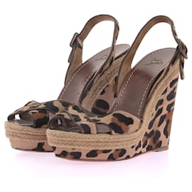 Christian Louboutin-CHRISTIAN LOUBOUTIN  Sandals T.eu 41 Pony-style calf leather-Brown