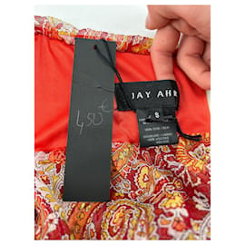 Jay Ahr-JAY AHR  Dresses T.International S Silk-Khaki
