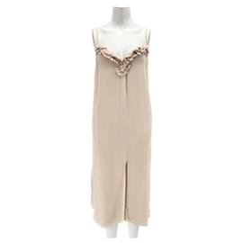 L'Agence-L'AGENCE Vestidos T.US 1 Seda-Beige