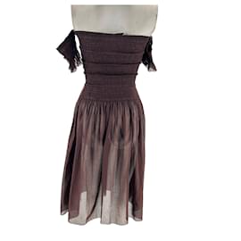 Prada-PRADA  Dresses T.it 40 cotton-Brown