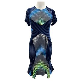 Autre Marque Non Signé / Unsigned dresses T.UK 10 Viscose Blue