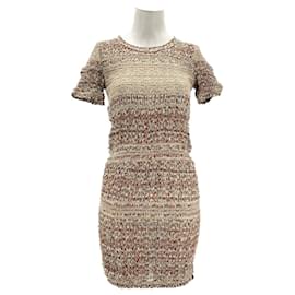 Isabel Marant-Vestidos ISABEL MARANT T.fr 36 Seda-Bege