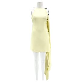 Courreges Courrèges Kleid T.FR 38 Viskose Gelb