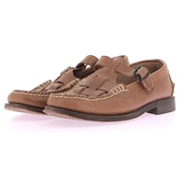 Autre Marque-HEREU Flats T.EU 37 Leder-Braun