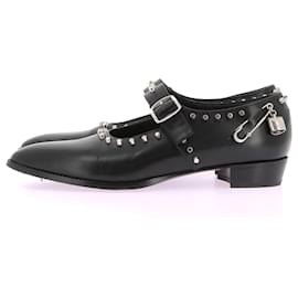 Bally-BALLY Ballerines T.UE 37 Cuir-Noir