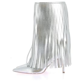 Autre Marque-BETTINA VERMILLON Botas T.UE 37 Cuero-Plata