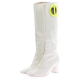 Dior-Botas DIOR T.UE 39 Cuero-Blanco