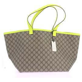 Gucci-GUCCI  Handbags T.  cloth-Beige