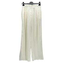 Hugo Boss-BOSS Pantalones T.fr 36 Viscosa-Blanco