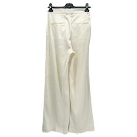 Hugo Boss-BOSS Pantalones T.fr 36 Viscosa-Blanco