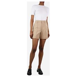 Chloé-Shorts com costura bege - tamanho UK 6-Outro