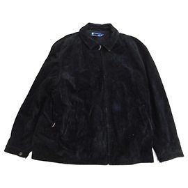 Polo Ralph Lauren Wildlederjacke Schwarz Schwarz
