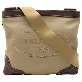 Prada-Prada Logo Jacquard-Bege