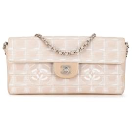 Chanel-Chanel Pink New Travel Line East West Flap-Pink