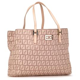 Fendi-Fendi Brown Zucchino Tote-Brown,Beige