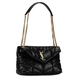 Yves Saint Laurent-Yves Saint Laurent Leather Puffer Chain Bag Leather Shoulder Bag 577476 in excellent condition-Other