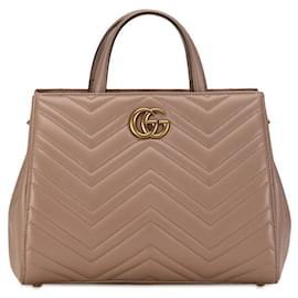 Gucci-Gucci GG Marmont Matelasse Handbag Leather Handbag 448054 in excellent condition-Other