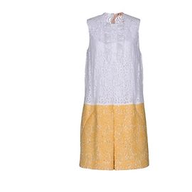 Vestido recto No 21 de algodón amarillo Amarillo