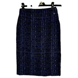 Chanel-Falda de tweed Lesage de 4K$-Multicolor
