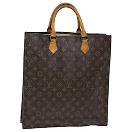 Louis Vuitton-LOUIS VUITTON Monogram Sac Plat Hand Bag M51140 LV Auth 72887-Monogram