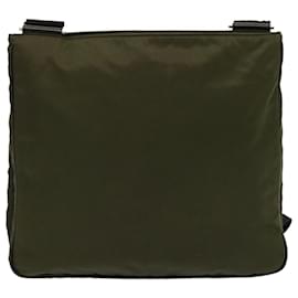 Prada-PRADA Shoulder Bag Nylon Khaki Auth 72559-Khaki