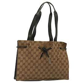 Gucci-GUCCI GG Canvas Hand Bag Beige 002 1053 3754 auth 73114-Beige