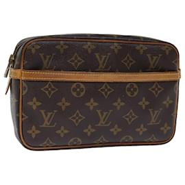 Louis Vuitton-Louis Vuitton Monogram Compiegne 23 Clutch Bag M51847 LV Auth ep3699-Monogram