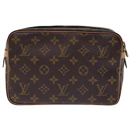 Louis Vuitton-Louis Vuitton Monogram Compiegne 23 Clutch Bag M51847 LV Auth ep3699-Monogram