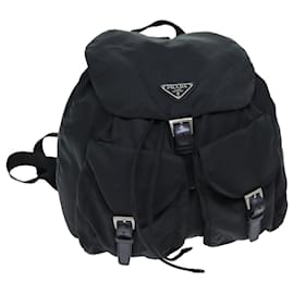 Prada-PRADA Backpack Nylon Black Auth 72146-Black