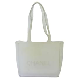 Chanel-CHANEL Tote Bag Vinyle Transparent CC Auth bs13945-Autre