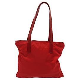 Prada-PRADA Tote Bag Nylon Red Auth 73334-Red