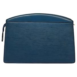 Louis Vuitton-Cartera de Creta para Pantalón Epi de LOUIS VUITTON Azul M48405 LV Auth 72996-Azul