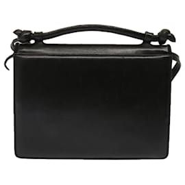 Salvatore Ferragamo-Salvatore Ferragamo Hand Bag Leather 2way Black Auth bs13918-Black