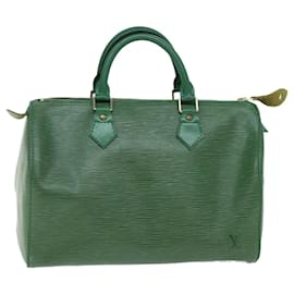 Louis Vuitton-Louis Vuitton Epi Speedy 30 Hand Bag Borneo Green M43004 LV Auth 72986-Other