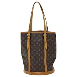 Louis Vuitton-LOUIS VUITTON Monogram Bucket GM Shoulder Bag M42236 LV Auth 73059-Monogram