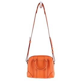 Givenchy-Leather shoulder handbag-Orange