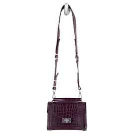 The Kooples-This shoulder bag features a leather body-Purple