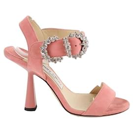 Jimmy Choo-Tacones de cuero-Rosa